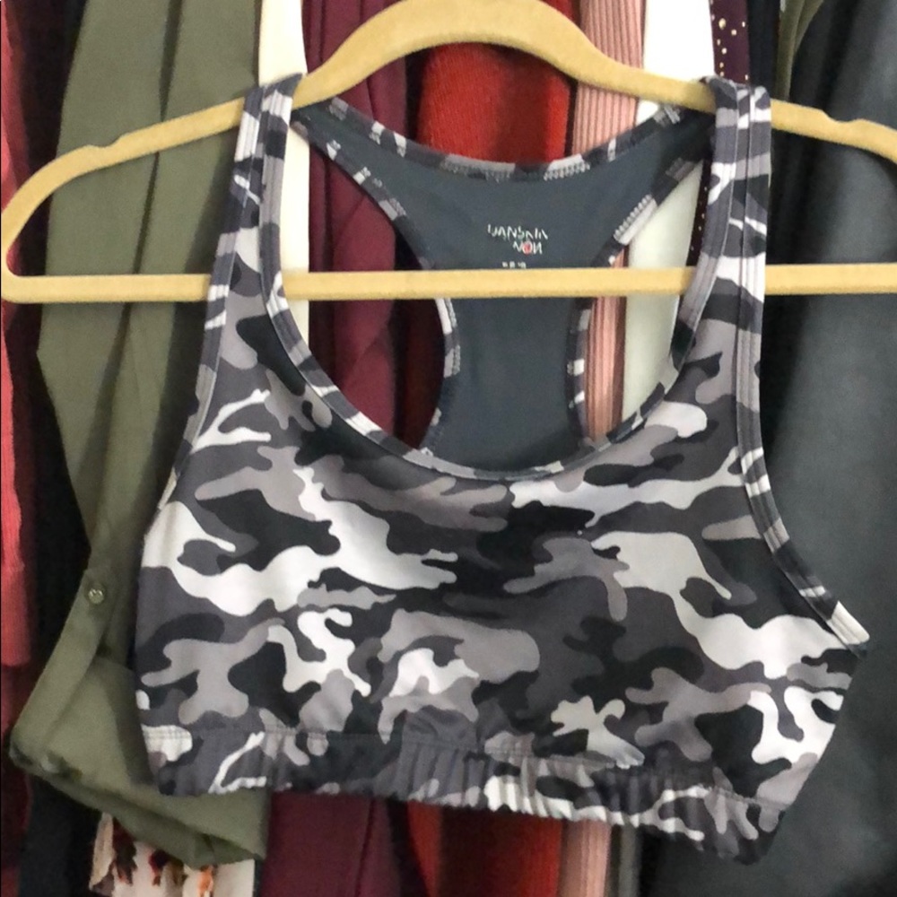 Camo sports bra